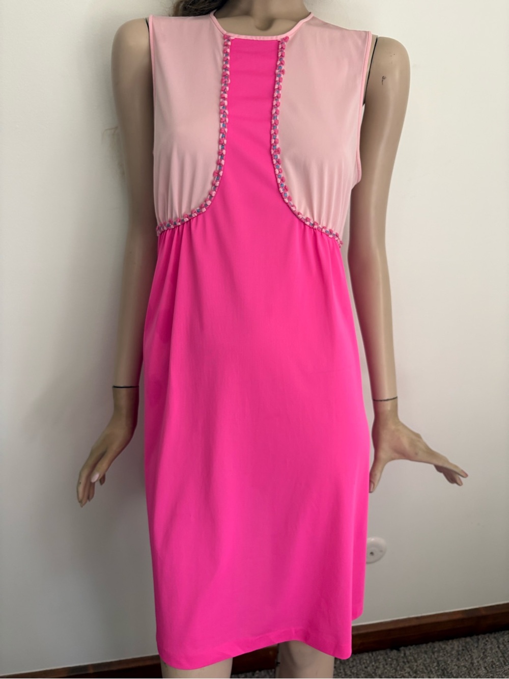 Mod Fab Vintage 1960s Dayglo Lounge Dress Lingerie Gossard Artimus